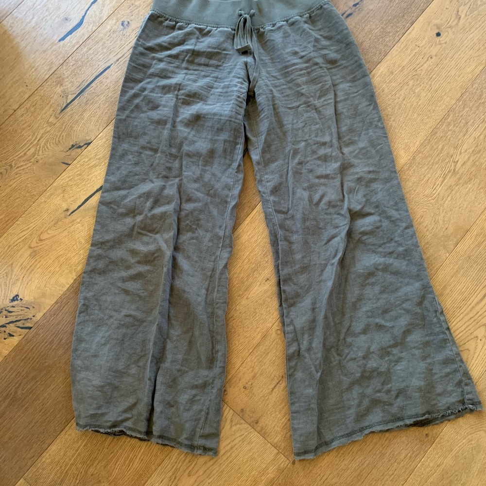 Linen drawstring pants - Picture 5 of 7